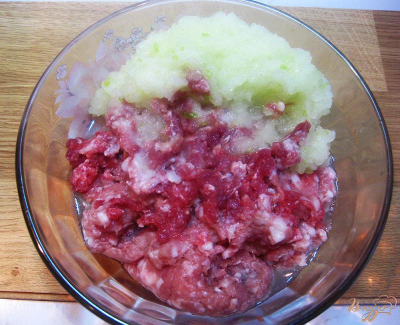 Фото приготовление рецепта: Тефтели из свинины и говядины в томатной заливке с овощами шаг №1