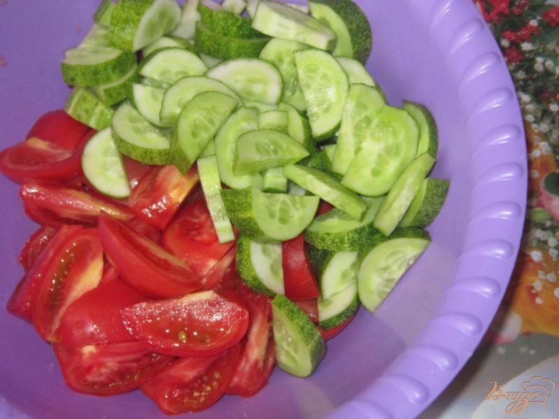 Фото приготовление рецепта: Салат овощной с хреновой заправкой шаг №1