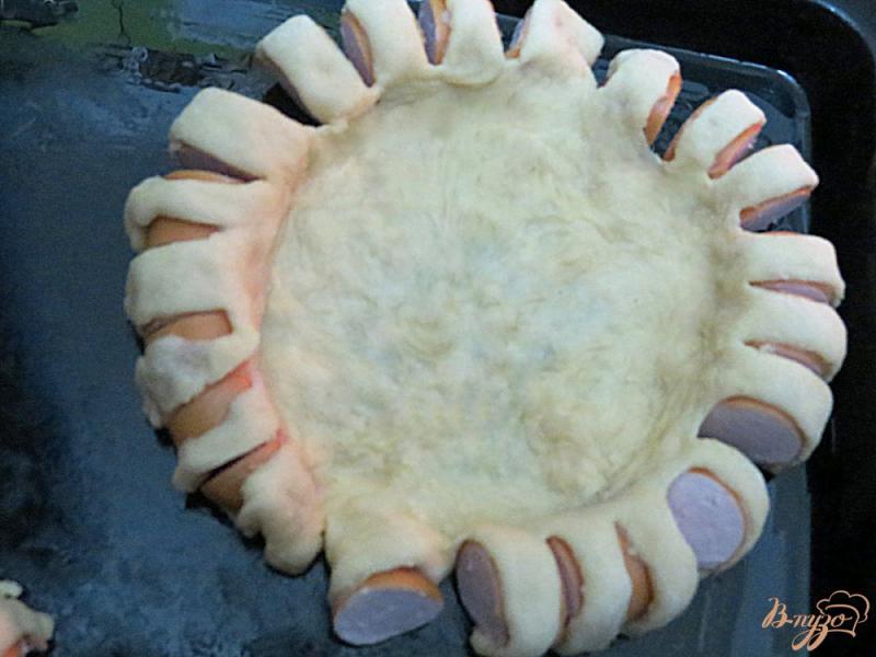 Фото приготовление рецепта: Пицца порционная (мини) шаг №11