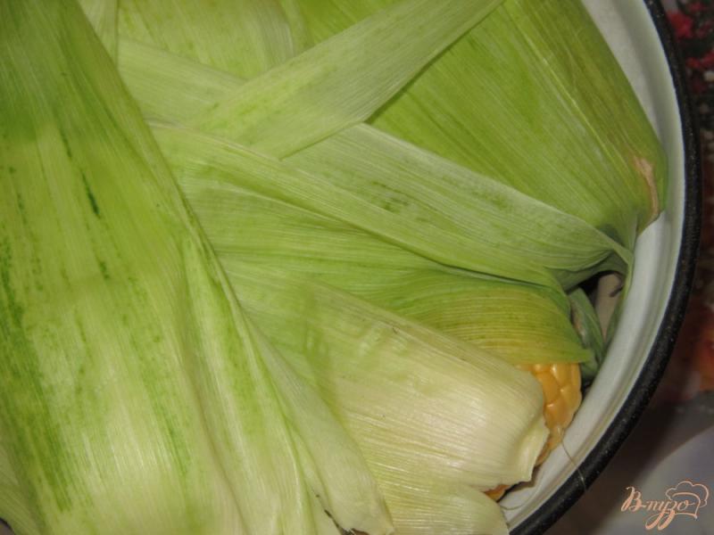 Фото приготовление рецепта: Замороженные вареные початки кукурузы шаг №2