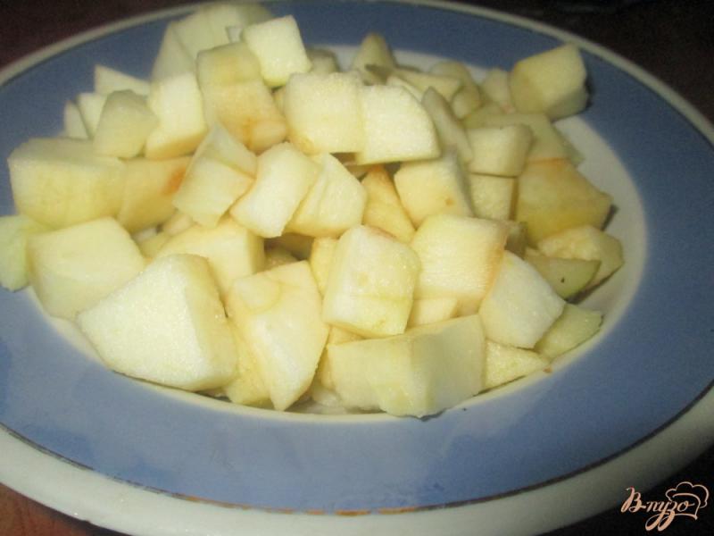 Фото приготовление рецепта: Курица с яблоками в духовке шаг №4