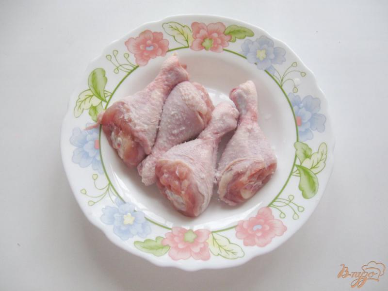 Фото приготовление рецепта: Куриные голени с овощами в рукаве шаг №7