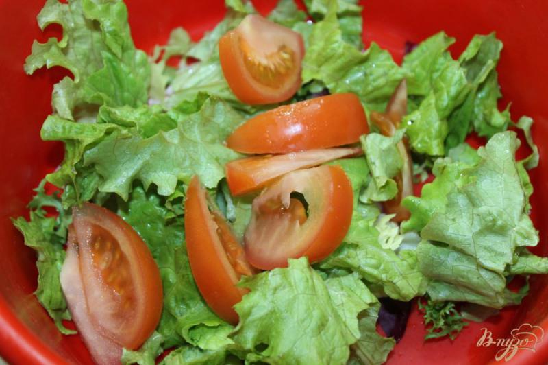 Фото приготовление рецепта: Теплый салат с беконом и овощами шаг №2