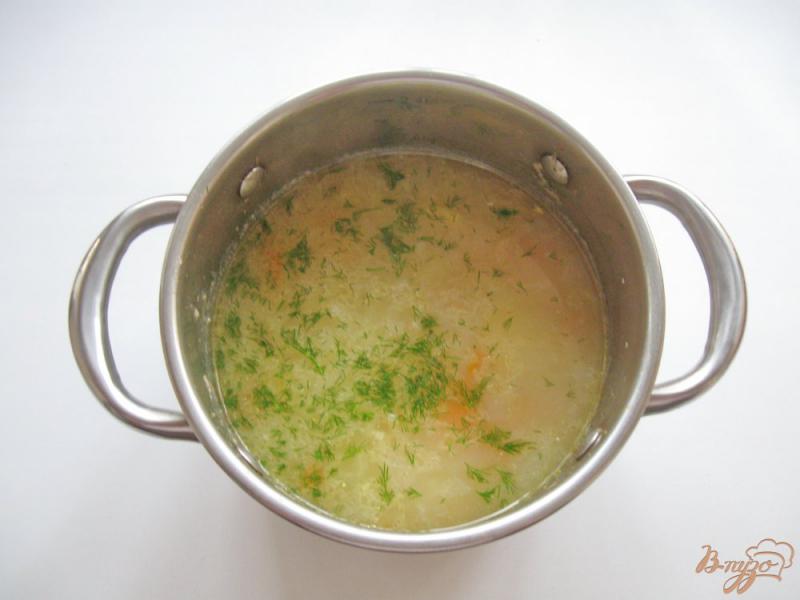Фото приготовление рецепта: Овсяный суп с курицей шаг №6