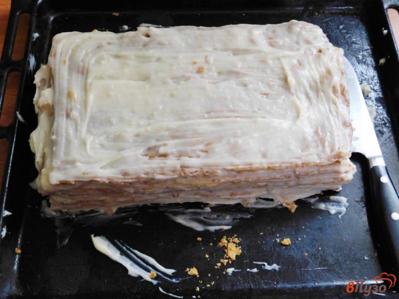 Фото приготовление рецепта: Торт Наполеон из готового слоеного теста шаг №9