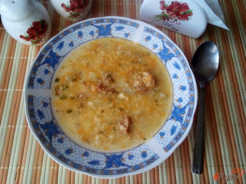 Фото приготовление рецепта: Суп с пшеном и тушенкой шаг №8