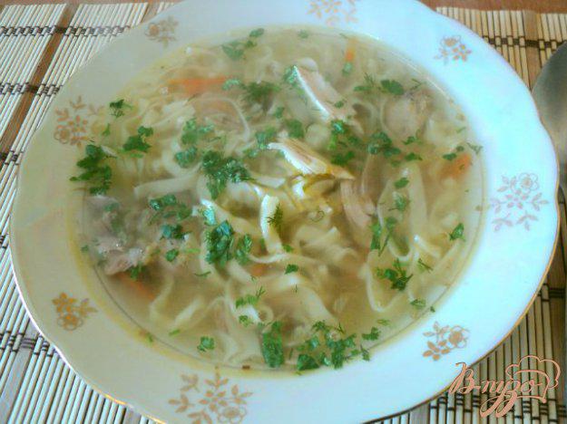 фото рецепта: Суп с домашней лапшой из фазана.