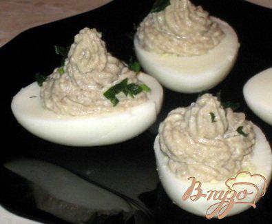 фото рецепта: Яйца фаршированные грибами