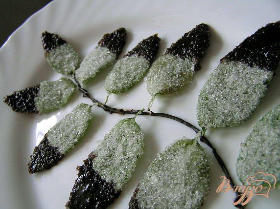 фото рецепта: Листья мяты в шоколаде