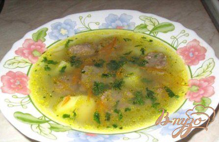 фото рецепта: Суп с клецками из печени