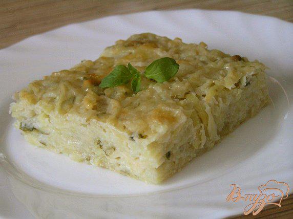 фото рецепта: Картофельная запеканка с сыром и зеленью