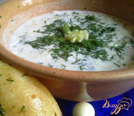 фото рецепта: Холодный суп из кефира