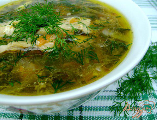 фото рецепта: Суп со щавлем «Зелёный»