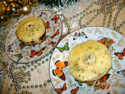 фото рецепта: Праздничная котлета с ананасом и сыром