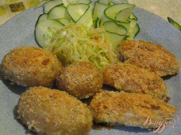 фото рецепта: Куриные крылья в картофельной панировке.