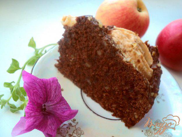 фото рецепта: Пирог « Яблоки в шоколаде»