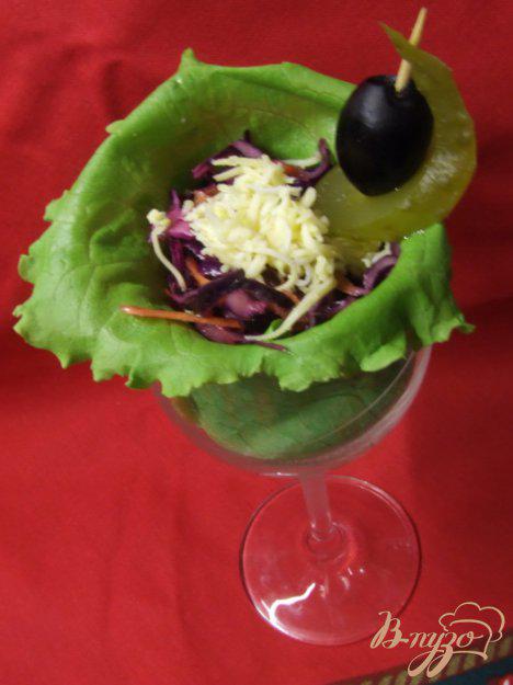 фото рецепта: Салат из краснокачанной капусты