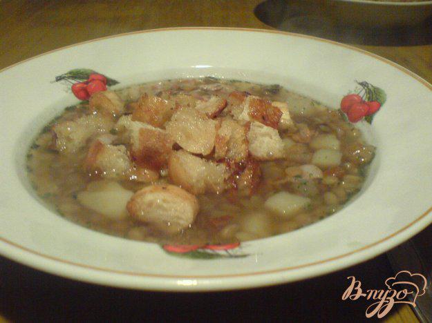 фото рецепта: Суп с чечевицей и беконом