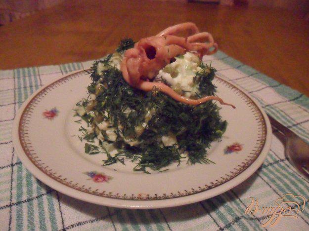 фото рецепта: Салат с морским коктейлем