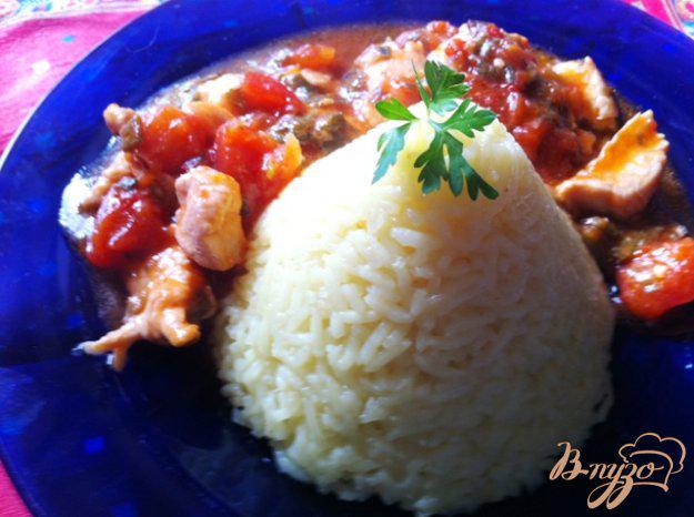 фото рецепта: Куриное филе с тайским соусом и рисом