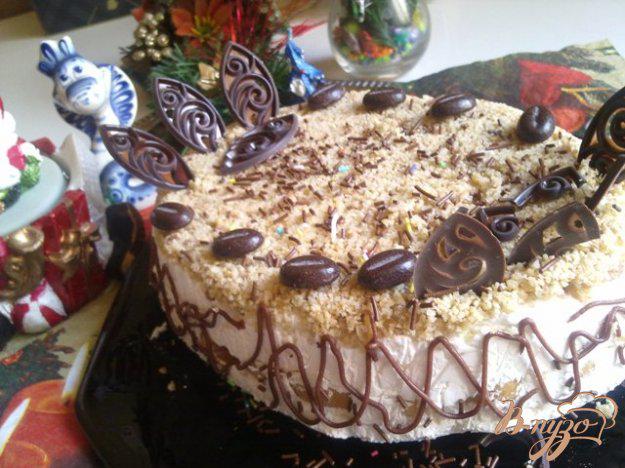 фото рецепта: Десертный тортик с творожным кремом