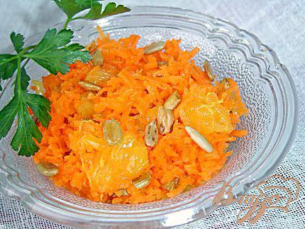 фото рецепта: Морковный салат с апельсином