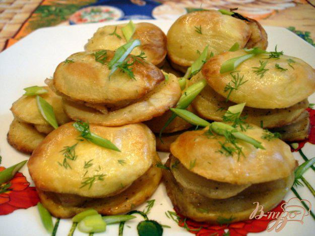 фото рецепта: Картофель запеченный с салом по-украински