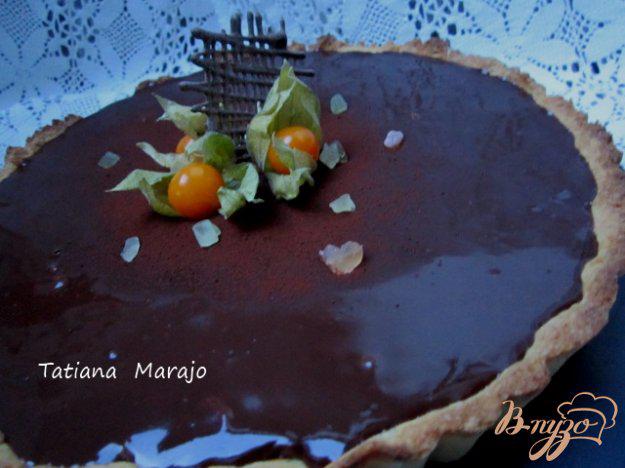 фото рецепта: Шоколадный тарт с грушами