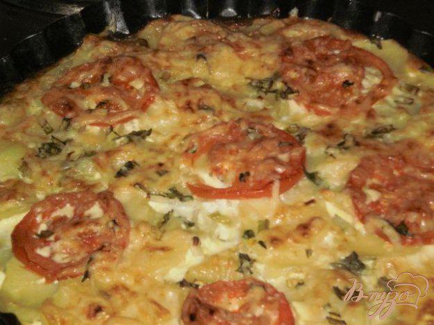 фото рецепта: Картофель запеченный в духовке с помидорами