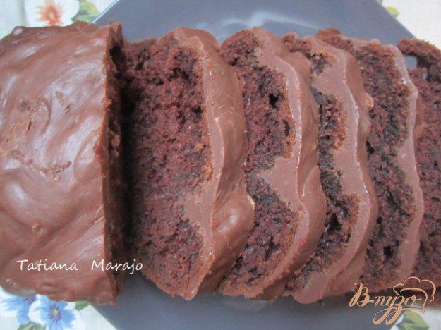 фото рецепта: Шоколадный кекс с имбирными цукатами