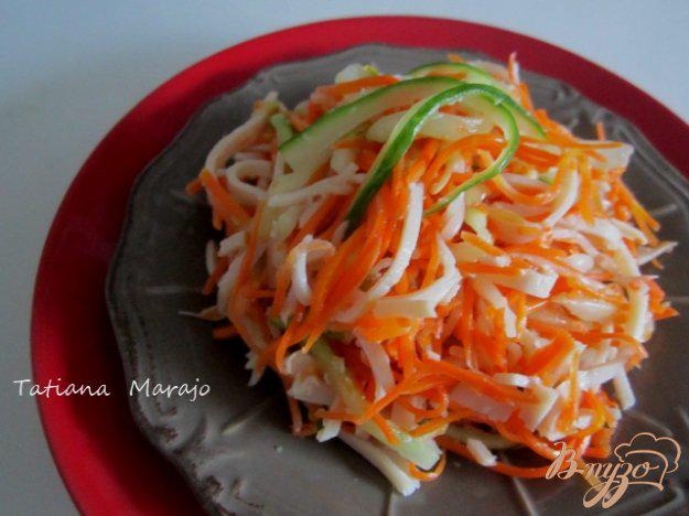 фото рецепта: Морковный салат с куриной нарезкой