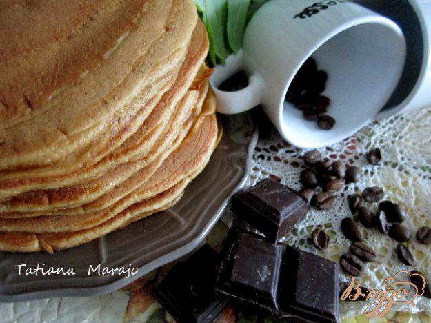 фото рецепта: Кофейные оладьи с шоколадом