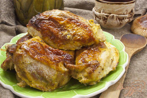 фото рецепта: Запеченая курица, маринованная в кефире