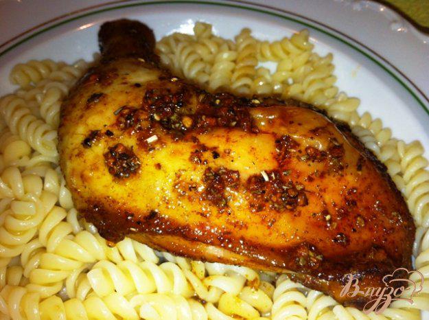 фото рецепта: Куриные окорочка в с хрустящей корочкой