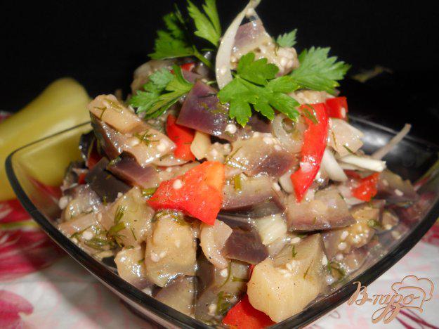 фото рецепта: Салат из баклажанов и перца