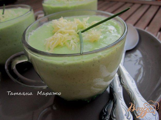 фото рецепта: Холодный суп с огурцом и авокадо