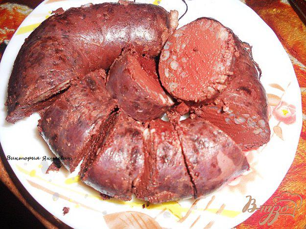 фото рецепта: Домашняя кровяная колбаса