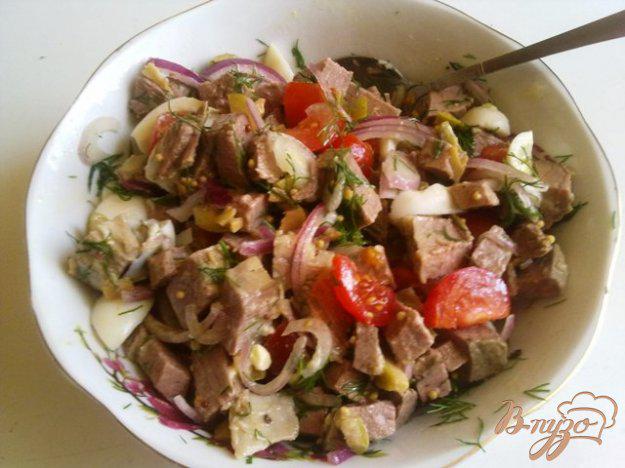 фото рецепта: Салат с говядиной и оливками