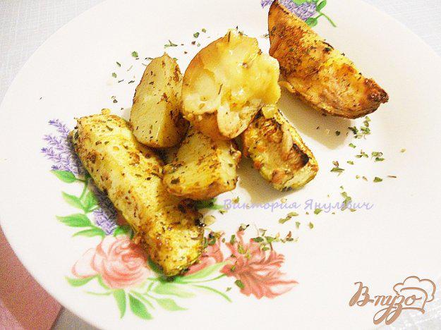 фото рецепта: Запеченный картофель с кабачками