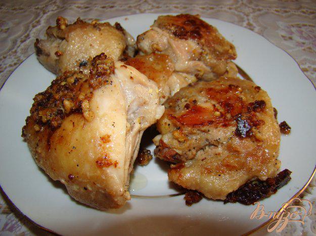 фото рецепта: Курица с горчицей и сметаной