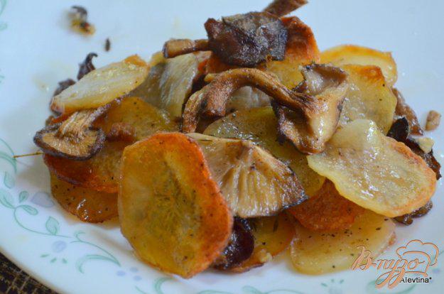 фото рецепта: Картофельная галета с грибами