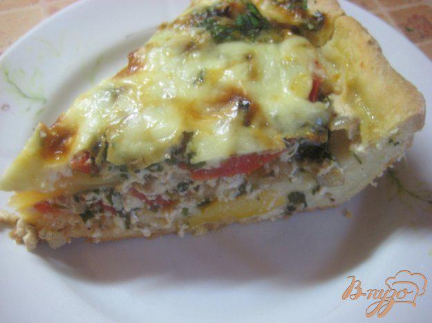 фото рецепта: Пирог-суфле с помидорами