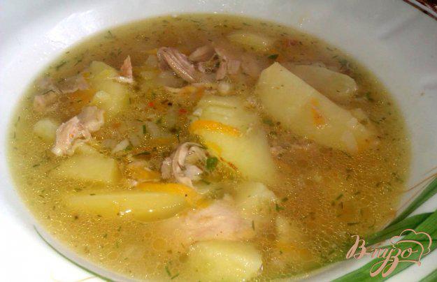 фото рецепта: Овощной суп со свининой в горшочках