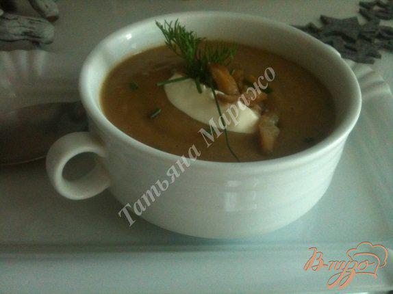 фото рецепта: Крем-суп из каштанов и гусиной печени