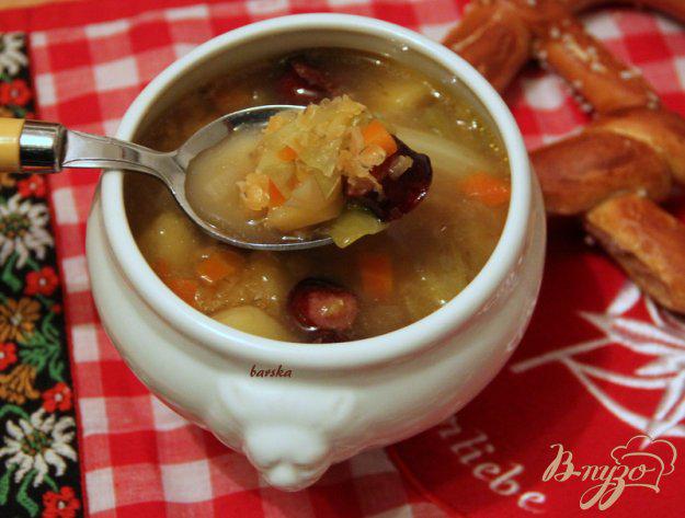 фото рецепта: Linseneintopf - густой суп с чечевицей
