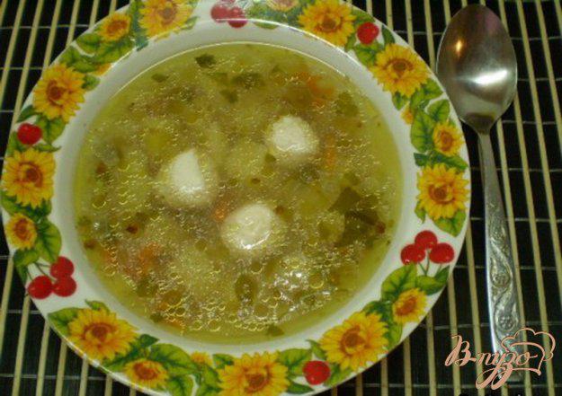 фото рецепта: Гречневый суп с мясными шариками