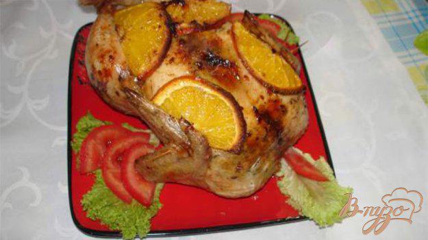 фото рецепта: Румяная курица с апельсином