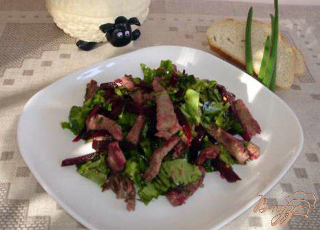 фото рецепта: Свекольный салат с говядиной