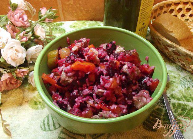 фото рецепта: Мясной салат с рисом