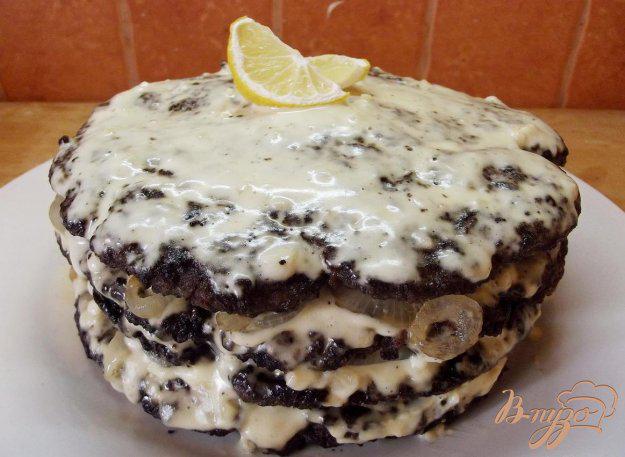 фото рецепта: Печеночный торт с лимоном